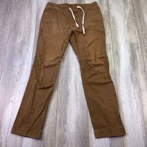 Topo Designs Dirt Pants Mens Large Brown Casual Travel Hiking Outdoor 32x30 *